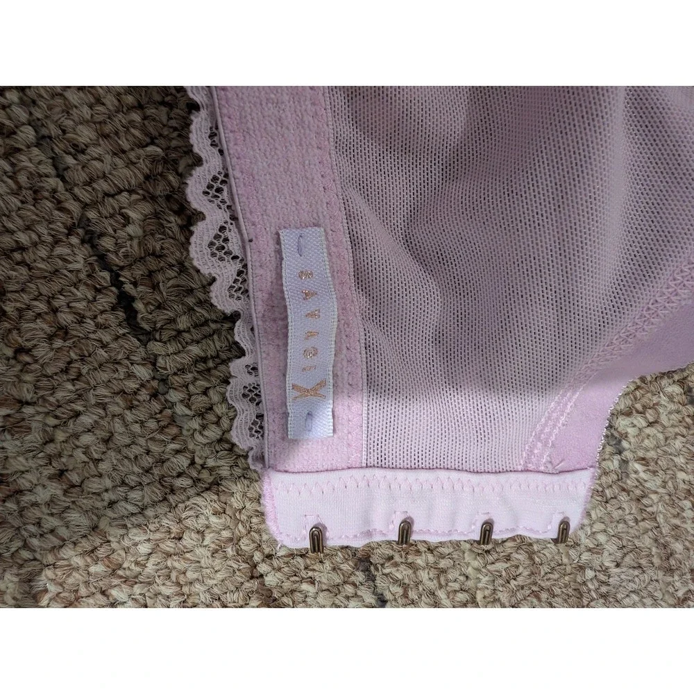 Savage X Fenty Lace Underwire Bra Womens 40H Purple Pink Floral 2 Pack